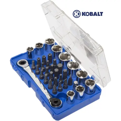 Kobalt 338635 16-Piece 12-Inch Drive 6-Point Deep Impact Socket Set, Metric, includes 10, 11, 12, 13, 14, 15, 16, 17, 18, 19, 20, 21, 22, 23, 24, and 25-mm Sockets