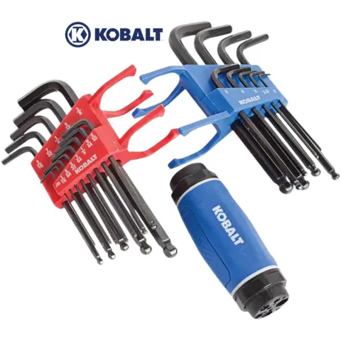 Kobalt 498877 23-Piece T-Grip Handle Hex Key Set, Inch,Metric