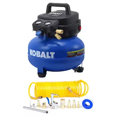 Kobalt 6-Gal Pancake Compressor and 12-CT Compressor Accessory Kit