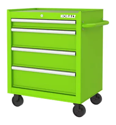 Kobalt 26.7-in W x 33-in H 4-Drawer Steel Rolling Tool Cabinet (Green)