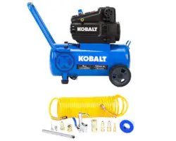 Kobalt 8-Gal Horizontal Compressor and 12-CT Compressor Accessory Kit