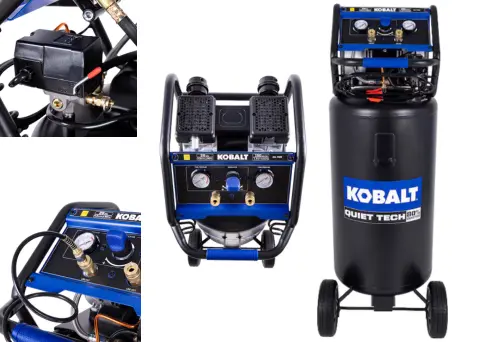 Kobalt QUIET TECH 26-Gallon Portable Electric 150 PSI Vertical Air Compressor